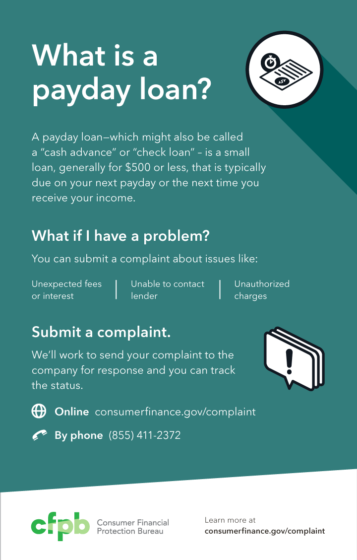 You can submit a payday loan complaint gt; Blog gt; Consumer Financial Protection Bureau