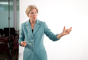 Elizabeth Warren announces CFPB is officially open for suggestions.